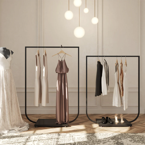 Giá sỉ thấp, giá đỡ trưng bày quần áo cửa hàng thời trang, giá đỡ quần áo bằng kim loại, giá trưng bày quần áo, giá đỡ quần áo bán lẻ - Product Image 1