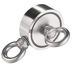 Aimant de pêche de 20mm avec anneau en métal d60 mm, outil de récupération pour chasse au trésor - Product Image 1