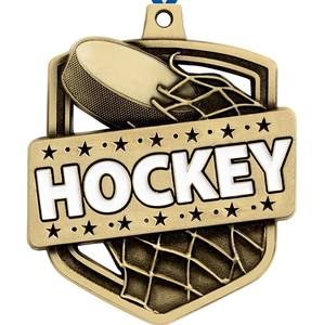 Médaille de hockey sur glace à thème 2026 Premium Sports Award avec athlète décoré d'étoiles et motif de <span class=keywords><strong>but</strong></span> pour les compétitions de tournois - Product Image 4