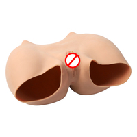 Levantador de glúteos de silicona de talla grande, pantalones de vagina falsa, Artificial potenciador de cuerpo, mallas de aumento de glúteos para hombre, mallas para mujer