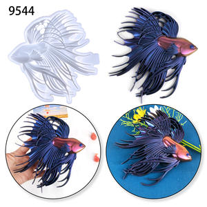 แม่พิมพ์ซิลิโคนรูปปลาเบต้าแบบกึ่งสามมิติ สำหรับตกแต่งผนังห้องนั่งเล่น งานเรซิ่น งานฝีมือตกแต่ง - Product Image 6