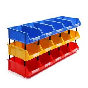 Thickened Slanted Parts <b>Box</b> Plastic Modular Tool Storage Organizer Stackable 50kg Load Capacity For Hardware Component - Product Image 2