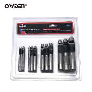 OWDEN Professional 12PCS Carbon Steel Hollow Punch Set DIY <strong>Leather</strong> Craft <strong>Tools</strong> OEM &amp; ODM Customizable Hand Working <strong>Tools</strong> - Product Image 6