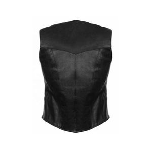 Gilets de motocyclette en cuir synthétique pour femmes, logo personnalisé, pour motards d'extérieur, avec boutons - Product Image 2