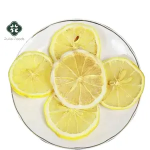 Fette secche di limone dolce affettato di alta qualità sano naturale crudo puro rotondo frutta secca al limone
