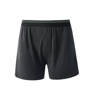 Logotipo personalizado Nuevo y elegante 95 algodón Tiro medio Tamaño completo Color liso Bragas para hombre Pantalones cortos largos sueltos de alta calidad - Product Image 3