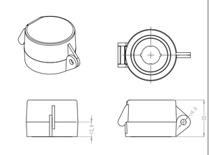 Interrupteur à bouton-poussoir de 22mm et couvercle de protection d'interrupteur d'urgence Couvercle de protection transparent anti-collision - Product Image 5