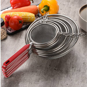 Hoogwaardig Vergiet Kookgereedschap Roestvrijstalen Olievlek Netto Schep Vergiet Metalen Fijnmazig Zeefjes Gaas Met Haak - Product Image 6