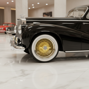 Ruedas de Alambre Doradas Forjadas Estilo Vintage de 15-22 Pulgadas con Patrón de Radios Intrincado para Modificaciones de Autos Clásicos Lowrider 17x8 18x8 20x8 - Product Image 5