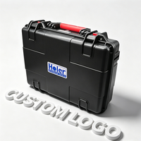 Valise de transport robuste en plastique ABS moulé par injection pour équipement et outils, avec mousse découpable à l'intérieur, support OEM