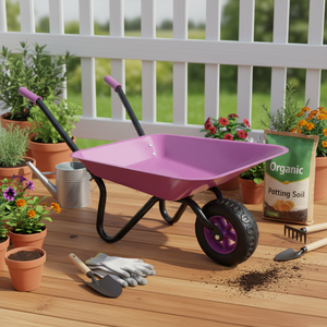 Jouet de jardinage pour enfants, équipement de jeu en métal, <span class=keywords><strong>brouette</strong></span> pour enfants WB0101K - Product Image 1