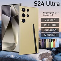 Nouveau Smartphone Android 14 5G S24 Ultra 2025, S24 16+1 To de mémoire énorme, écran LED haute résolution 4K, vente chaude, français, anglais