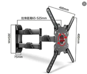 Tcl Full Motion Steel <span class=keywords><strong>TV</strong></span> Mount girevole <span class=keywords><strong>staffa</strong></span> telescopica pieghevole per <span class=keywords><strong>55</strong></span> <span class=keywords><strong>pollici</strong></span> soggiorno ufficio - Product Image 2