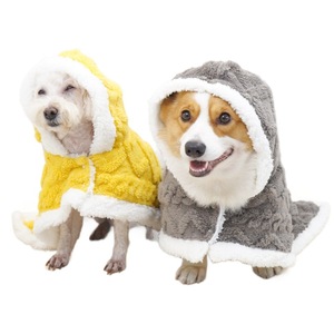 Capa con capucha para perros, abrigo grueso y cálido para perros medianos y grandes, Corgi, Border Collie, ropa para mascotas de otoño e invierno - Product Image 5