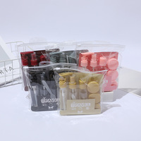 8 pièces/ensemble Mini pots cosmétiques pour le visage, flacons en plastique transparent vides, contenants de maquillage, kit de voyage, accessoires