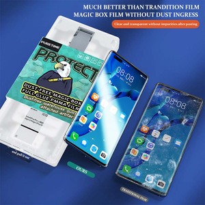Ma Thuật Hộp PMMA Bảo Vệ Màn Hình Cho Huawei P40Pro P40Pro + Cộng Với Dễ Dàng Cài Đặt Bảo Vệ Phim Cho Huawei Màn Hình Cong Điện Thoại Di Động - Product Image 4