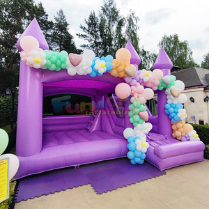 Outdoor party jumpers combo bouncer grey bounce <b>house</b> <b>inflatable</b> kids bouncy castle with slide - Product Image 4