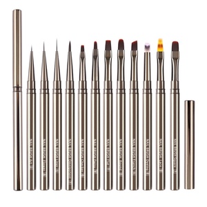UV Nail Gel <b>Brush</b> Set <b>Round</b> Head Pen Nail Phototherapy Pen High Quality Nylon Hair Professional Nail Art Supplier - Product Image 6