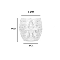 Design floral clair 10oz gobelets 10.5oz verres à vin SAN MS Tritan verrerie OEM verres en acrylique
