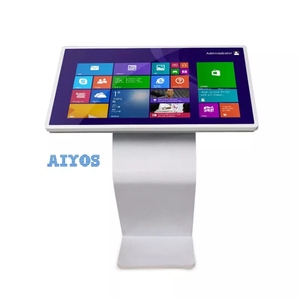 Soporte Metálico en Forma de K Aiyos para Kiosco de Pantalla Táctil Interactiva |   <span class=keywords><strong>Base</strong></span> de Suelo para Señalización Digital para Centros Comerciales y Hoteles - Product Image 6