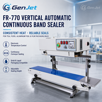 Verticale continue bandsealmachine van roestvrij staal voor het sealen van folie pouches, 220V, 0-21m/min, automatisch, CE-gecertificeerd, hoge kwaliteit