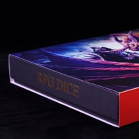 Boîte d'emballage personnalisable en carton pour dés de jeu de rôle carrés (RPG) Dungeons and Dragons