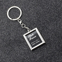 Mini cadre photo créatif personnalisé porte-clés pendentif pour sac à dos de voiture suspendu petite entreprise vêtements accessoires breloques de sac