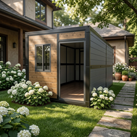 Maison conteneur préfabriquée en acier à panneaux sandwich extensibles de 20 pieds, à montage plat, unité détachable personnalisable pour hôtel