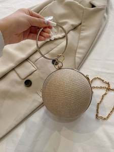 Bolso de Mano de Lujo con Correa para Mujer, Colección 2024, Diseño de Flores de Ángel con Asa de Metal y Cadena, Elegante Bolso de Noche - Product Image 5