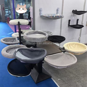 NUEVO Gato Muebles de oficina 360 Giratorio Pet Escritorio Hamaca Cojín Cama con marco de metal ajustable - Product Image 2