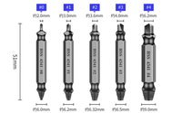 5 pièces écrou boulon vis extracteur ensemble utilisation pour robinet endommagé Triangle Valve boulon vis goujon extracteur