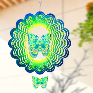 Molinillo de Viento Metálico para Decoración de Jardín, Colorido, para Hogar, Jardín, Patio o Decoración Exterior, con Diseño de Mariposa - Product Image 4