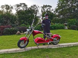 Scooter à grande roue 2026 4000w Elektroroller Chopper Citycoco 3000w Usines avec siège Batterie amovible Scooter chromé - Product Image 2