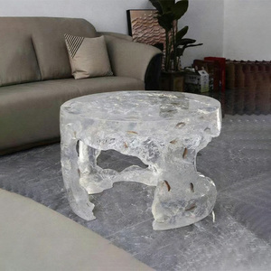 Bàn trà nghệ thuật hiện đại, sang trọng, làm từ nhựa trong suốt - Product Image 6