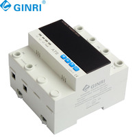 Commutateur de Transfert ATS Triphasé 63A 80A 100A Réglable avec Protection Automatique Contre Surtension, Sous-tension et Surintensité et Sélecteur de Phase