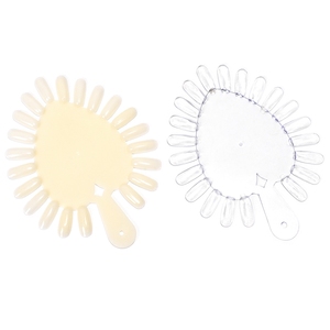10 pièces de présentoirs d'échantillons de couleur en ABS en forme de cœur pour ongles, pour la pratique des faux ongles et les nuanciers de manucure - Product Image 1
