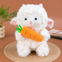 Nouvelle Peluche Mouton de Haute Qualité avec Jupe, Poupée Mouton de Dessin Animé Tenant une Carotte, Figurine Lapin Mignonne, Poupées pour Machine à Pinces