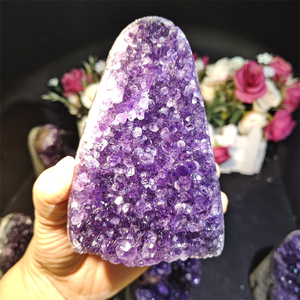 Chất Lượng Cao Tự Nhiên Đá Thô Chữa Bệnh Đá Quý Thạch Anh Tím Cụm Nguyên Geode Cho Thiền - Product Image 2