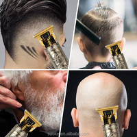 Máquina Cortadora de Pelo Inalámbrica Eléctrica de Metal con Cuchilla en T Recargable para Hombres de Fabricante Personalizado al por Mayor