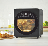 Four à convection 14L, modèle le plus récent, avec fonction de préchauffage, moins d'huile, panneau de commande tactile, mini-rôtissoire pour restaurant