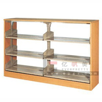 Fabrication chinoise : Présentoirs modernes double face, présentoirs de bibliothèque, présentoirs de magazines, présentoirs de journaux en bois, étagères à livres design