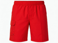 Shorts tissés imprimés respirants pour hommes, longueur genou, taille élastique avec poches