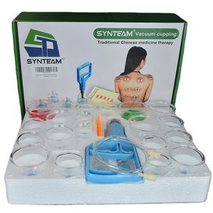 PZ Set cangkir pijat tubuh, <span class=keywords><strong>kit</strong></span> terapi bekam vakum hijab plastik 24 buah - Product Image 1