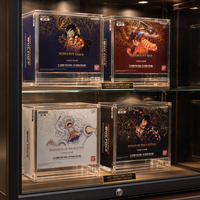 Boîte de protection magnétique moderne en acrylique de qualité supérieure avec protection UV pour collection TCG, boîte de présentation écologique pour cartes rares