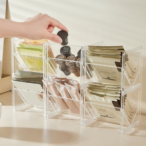 Modern Creative Plastic Kitchen Storage Organizer Eco-Friendly Container Drawers 5kg <b>Tea</b> Bag Holder Condiment Organizer for Food - Product Image 4