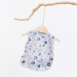 Su misura 39.5*40cm bavaglini con gancio e anello per l'alimentazione con una tasca riciclata tessuto leggero impermeabile bavaglini senza maniche - Product Image 6