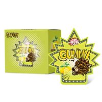 Personnalisé avec boîte en papier Bonbons Odeur Preuve Enfant holographique de forme spéciale 3.5g boîte en papier de céréales 8e 3.5 sacs en mylar découpés à l'emporte-pièce