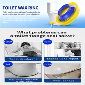 High Elastic Anti-Leak Toilet <b>Wax</b> Ring Factory Price 3-4 Inch Pipe Flange <b>Sealing</b> Ring for Bathroom Use - Product Image 6