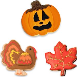 Ensemble de 9 <span class=keywords><strong>emporte</strong></span>-pièces en acier inoxydable pour l'<span class=keywords><strong>automne</strong></span>, Thanksgiving et Halloween, formes de dinde, feuille d'érable et châtaigne - Product Image 4