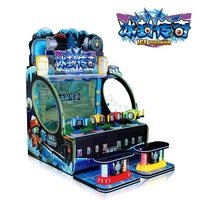 Machine de jeu vidéo à eau glacée à jetons pour enfants Arcade Interactive Iceman Crazy Water pour centre de jeux intérieur